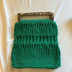 NWT Cleobella Finbar Green Crochet Tote Bag - See description